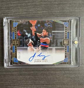 2022-23 National Treasures Jaden Ivey Court Pass Auto /10 RC