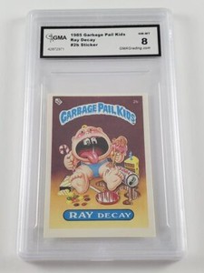 Ray Decay 1985 Garbage Pail Kids Mini Series GMA Graded 8 NM-MT Card #2b
