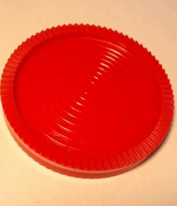 1 roter großer Jumbo 3" Teppich Dame Spiel Ersatz Stück - Bild 1 von 2