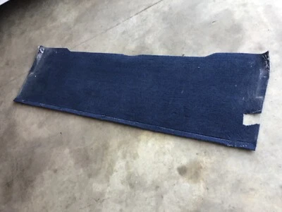 1996 88-98 OBS Chevy GMC C/K Truck Below Rear Window Carpet Back Panel CAB BLUE - Image 1 of 2