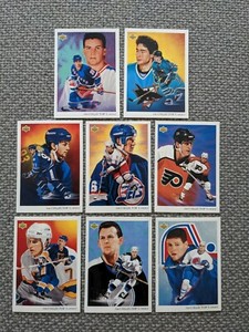 1992 Upper Deck NHL Team Checklists (Lot of 8)