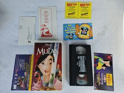 Walt Disney Masterpiece Collection Mulan, VHS 12747 (1998) - Image 1 of 4