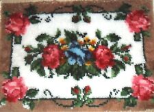 SHABBY ROSE CHIC COTTAGE AREA HAND MADE & CRAFTED UNFINISHED ACCENT RUG