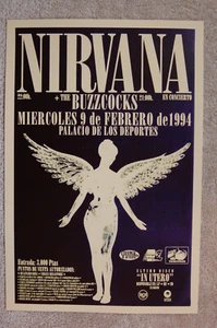 Nirvana Concert tour poster 1994 Spain -- - Picture 1 of 1