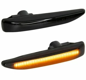 2 intermitentes laterales LED para BMW Serie 7 E65 E66 | 2001-2008 | NEGRO - Imagen 1 de 2