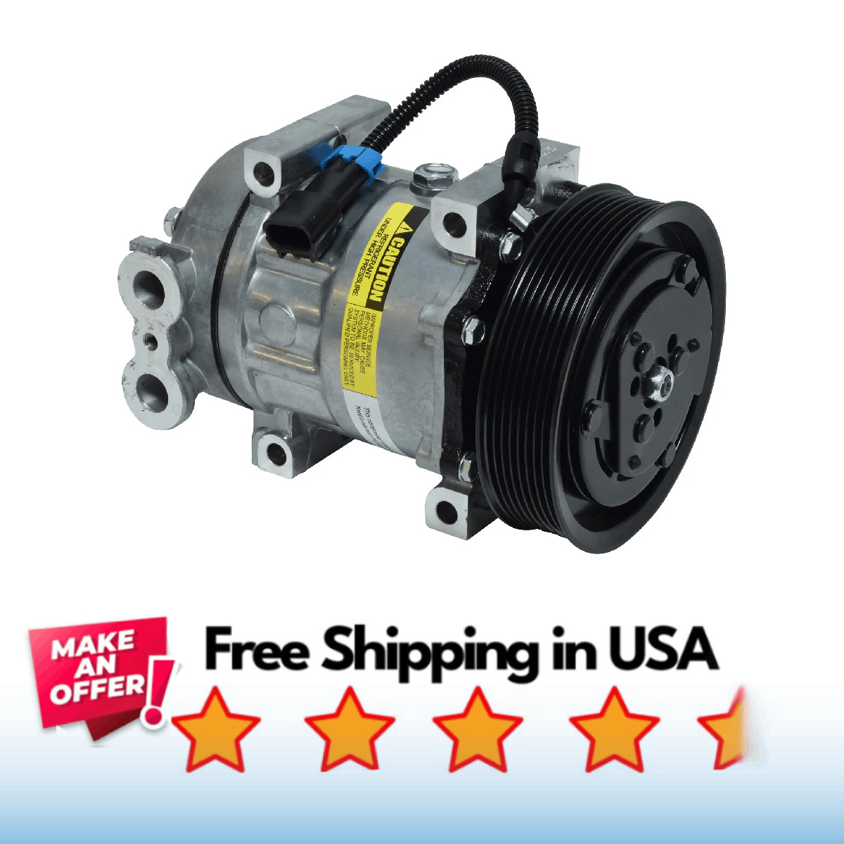 Freightliner Ac Compressor A-Premium AC Compressor With Clutch For ...
