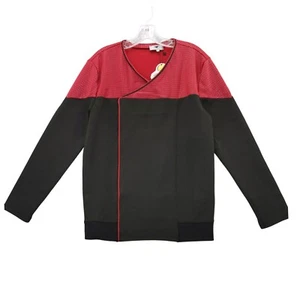 Cosermart Costume Picard 3 Red Black Long Sleeve Zipr Front Cosplay Sz M - Picture 1 of 8