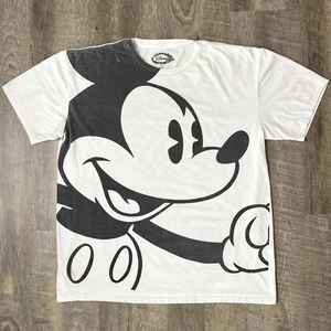Vintage Disney Mickey Mouse T-Shirt Black & White Graphic Size XL - Picture 1 of 12