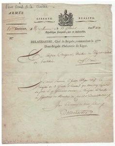 Pierre Denis de La Châtre Signé. Narbonne fusils d’Honneur. 1802 - Picture 1 of 1