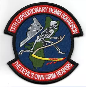 4" AIR FORCE 13TH BOMB SQUADRON DEVIL'S OWN B-2 EMBROIDERED PATCH - Picture 1 of 1