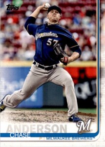 2019 Topps Chase Anderson . Milwaukee Brewers #5