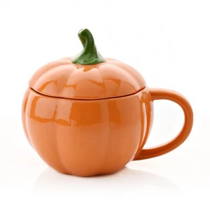 Tea/Coffee/Beverage - Mug/Cup - China - PUMPKIN WITH LID - Foto 1 di 2