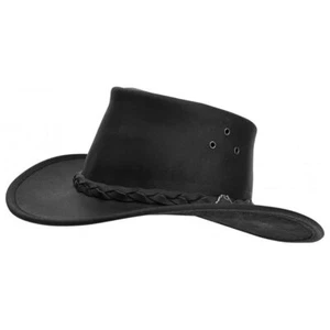 Adults Riding Cowboy Hat Outdoor Country Style Western Headwear Leather Cap - Picture 1 of 3