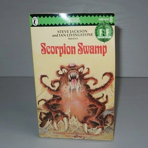 Fighting Fantasy Scorpion Swamp Vintage 1984 Unused Adventure Game Book - Imagen 1 de 20