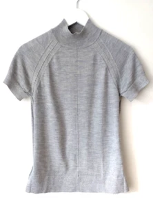 REISS * BRAND NEW * SIZE S / 8 GREY METALLIC LADIES VENUS TOP RRP £95 - Picture 1 of 10