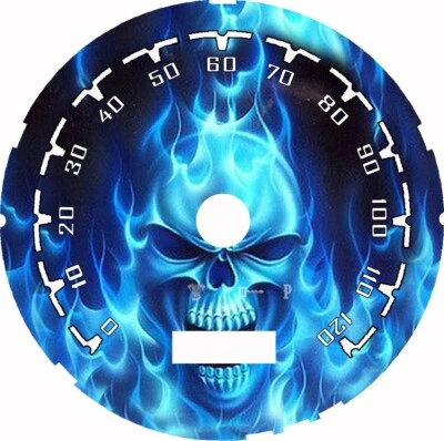 Harley Davidson Fat Boy 1997-2003 Speedometer MPH Custom Faceplate - Imagem 1 de 4