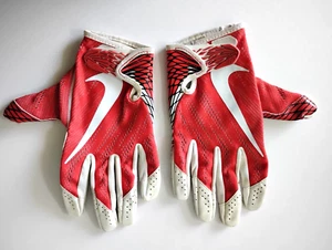 NIKE Vapor Jet Guanti Calcio Ricevitore Rosso Taglia XL - Nuovi Senza Etichette Lotto C3 - Foto 1 di 2