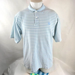 Vintage South Pole Shirt Mens Medium Blue Polo Striped Casual Y2k Hip Hop Street - Picture 1 of 8
