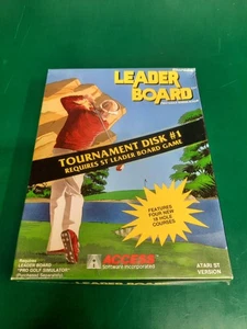 LEADER BOARD PRO GOLF SIMULATOR TOURNAMENT DISC #1 (ONLY) NEW, SEALED. ATARI ST - Picture 1 of 7