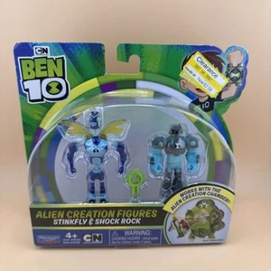 New - STINKFLY & SHOCK ROCK Ben 10 ALIEN CREATION CHAMBER FIGURES 2-Pack 2018 - Picture 1 of 5