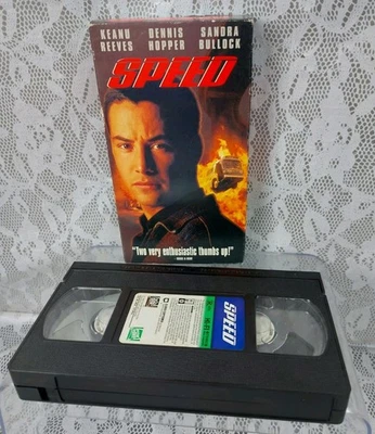 Speed VHS Video Tape Movie Keanu Reeves Dennis Hopper Sandra Bullock 1994 - Image 1 of 4
