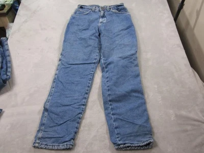 Pantalones de mezclilla Wrangler Rugged Wear juveniles 7/8x32 azul forrados de vellón calce relajado Foto 1 de 4