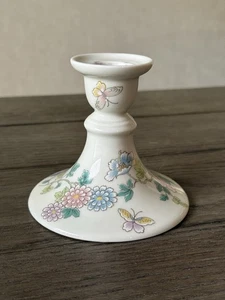 Vintage Takahashi Kerzenständer Blumen & Schmetterlinge Japan handbemalt - Bild 1 von 12