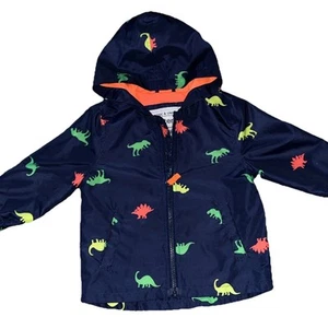 Dinosaurier gemustert Carter's Jungen mehrfarbig Reißverschluss leichte Kapuzenjacke 18 Monate - Bild 1 von 9