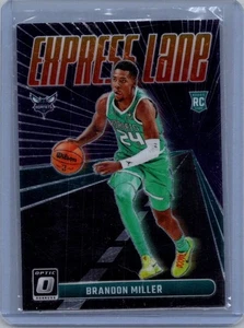 2023-24 Donruss Optic #3 Brandon Miller Express Lane Green Shock - Picture 1 of 2