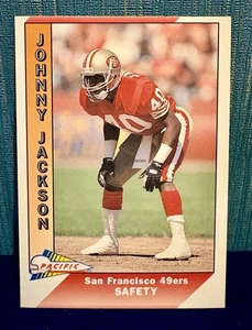 Johnnie Jackson RC Rookie 1991 Pacific #461 San Francisco 49ers - Picture 1 of 3