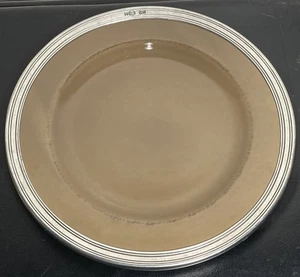 Vintage Arte Italica toskanische Keramik und Zinn Salat/Dessert braun Teller 8-3/4" - Bild 1 von 10