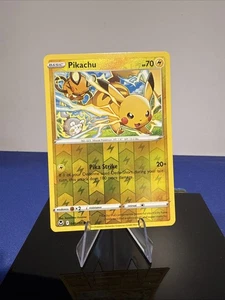 Juego de cartas coleccionables Pokémon Tempestad plateada común holograma inverso Pikachu 49/195 casi nuevo/lp  - Imagen 1 de 5