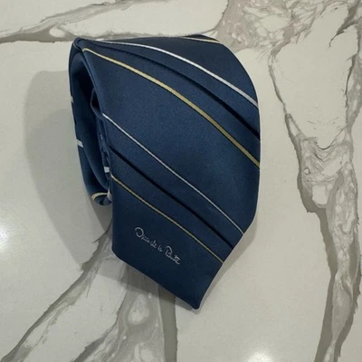 Corbata a rayas Oscar De La Renta mezcla de seda Foto 1 de 3