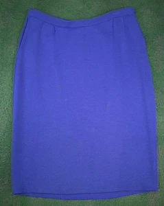 Falda tejida Santana vintage St. John separates azul talla 14 - Imagen 1 de 6