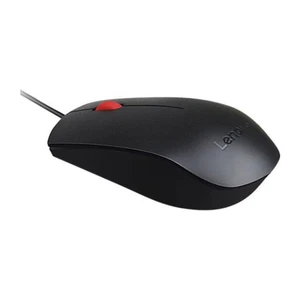 Lenovo Optical Black and Red 1600dpi Mouse USB New - Picture 1 of 2