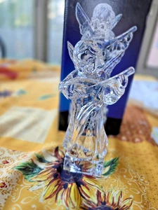 Mikasa Herald Collection Lead Crystal Angel 7 1/2” With Mandolin Germany  - Picture 1 of 11