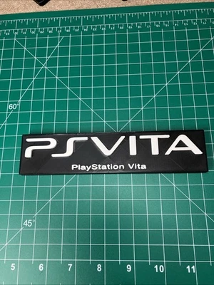 Impreso en 3D Sony PlayStation PS Vita Logo Letrero Pantalla Fan Art Videojuego #1 Foto 1 de 3