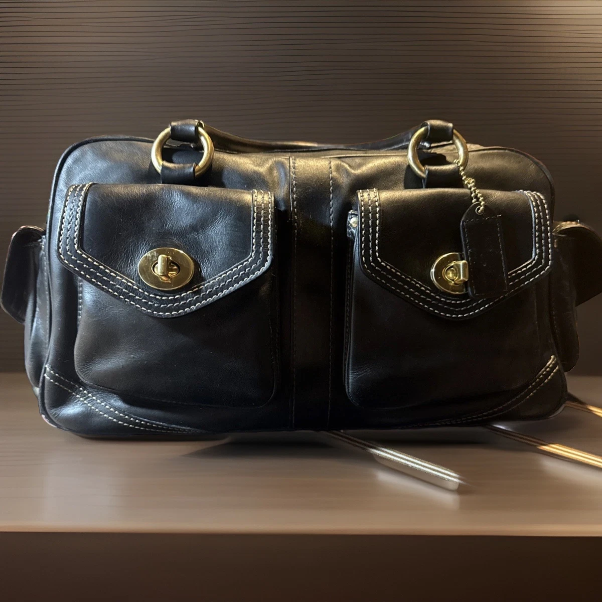 バッグ Coach Legacy Turnrock Slim Flap Leather Coach legacy leather flap - Gem