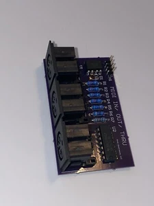 MIDI DIN Serial Interface Board In Out Thru 5V Board Arduino Raspberry Pi - Picture 1 of 6
