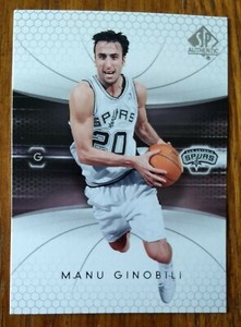 MANU GINOBILI, 2004-05 SP AUTHENTIC #76, SPURS