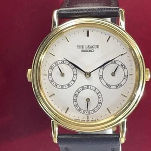 SEIKO THE LEAGUE QUARTZ Complication QZ Japanese made watch Analog - Picture 1 of 9