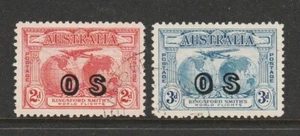 1931 FLIGHTS OF KINGSFORD-SMITH O.S PAIR "CANCELLED TO ORDER" "RARE" ONLY 28000 - Picture 1 of 1