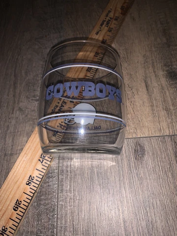 VTG Dallas Cowboys Cocktail Glass Tumbler Cover