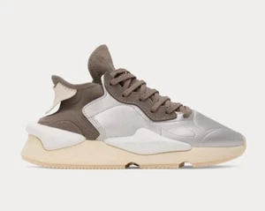 $450 NIB adidas Y-3 Kaiwa Colorblock Metallic White Low-Top Sneakers Shoes 10D - Picture 1 of 3
