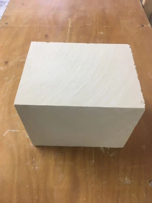 Limestone Block 11" x 10" x 9" or 10" x 8" x 8" or 10" x 7" x 4.5" Carving/Mason - Image 1 of 3