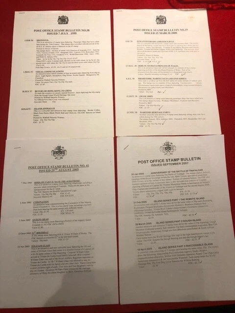 4 x Post Office Stamp Bulletins - 1999, 2000, 2005 & 2007 Postal History - Image 1 of 1