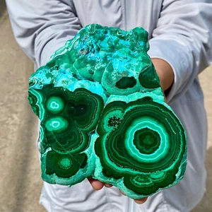 2.7LB Natural Malachite Flake Quartz Crystal Luster Mineral Samples Healing - Picture 1 of 12