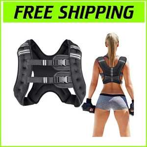 Premium 12 Lbs Weighted Training Vest with Reflective Strips for Safety - Picture 1 of 9