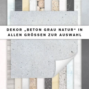 Fliesenaufkleber Dekor Beton Grau Natur | Fliesensticker Küche Bad | alle Größen - Bild 1 von 1