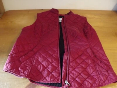 CHALECO ACOLCHADO MUJER VAN HEUSEN TALLA MEDIANA GRANATE/VINO cremalleras Foto 1 de 4